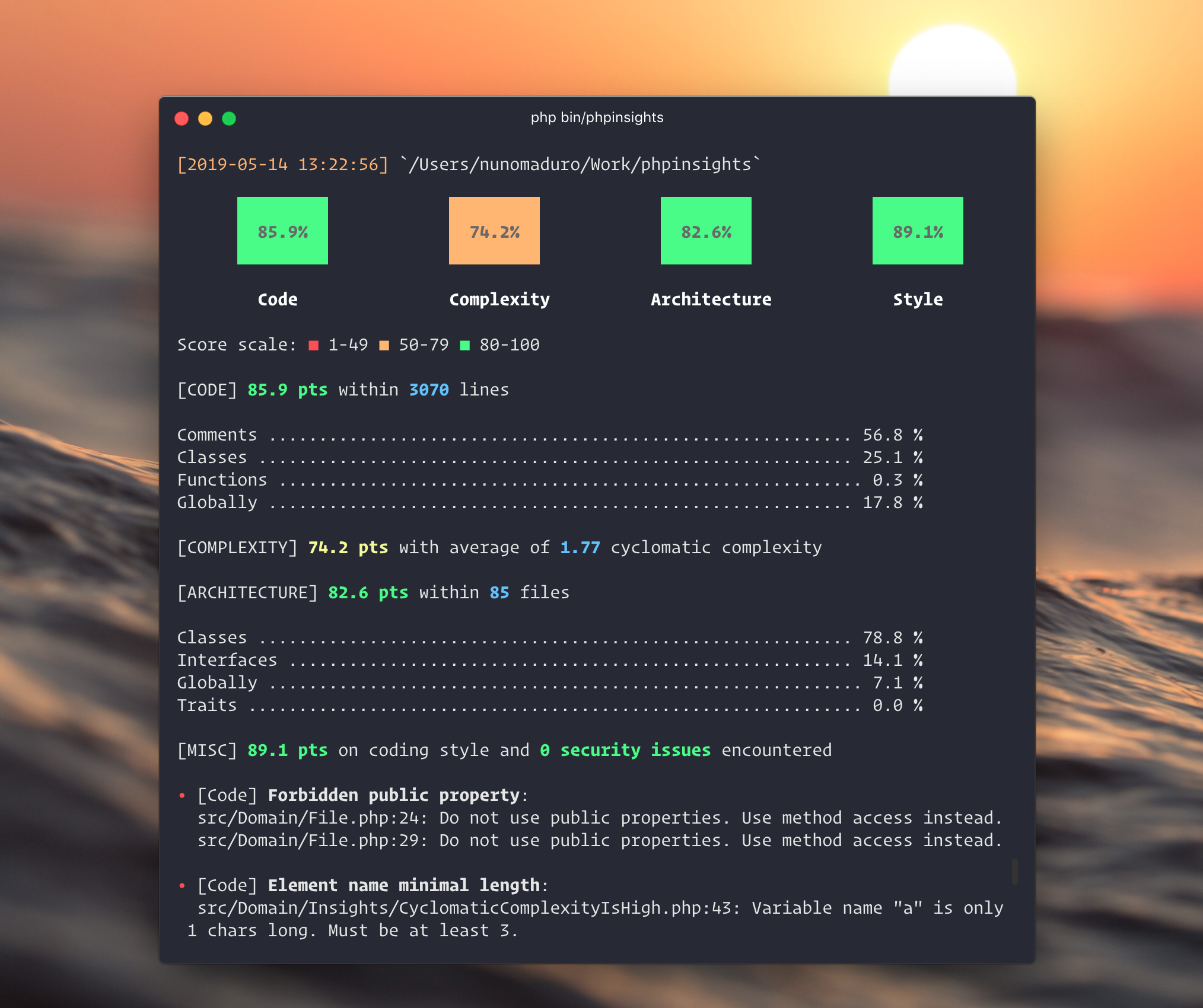 Laravel code kwaliteit testen met PHP Insights - iXperience